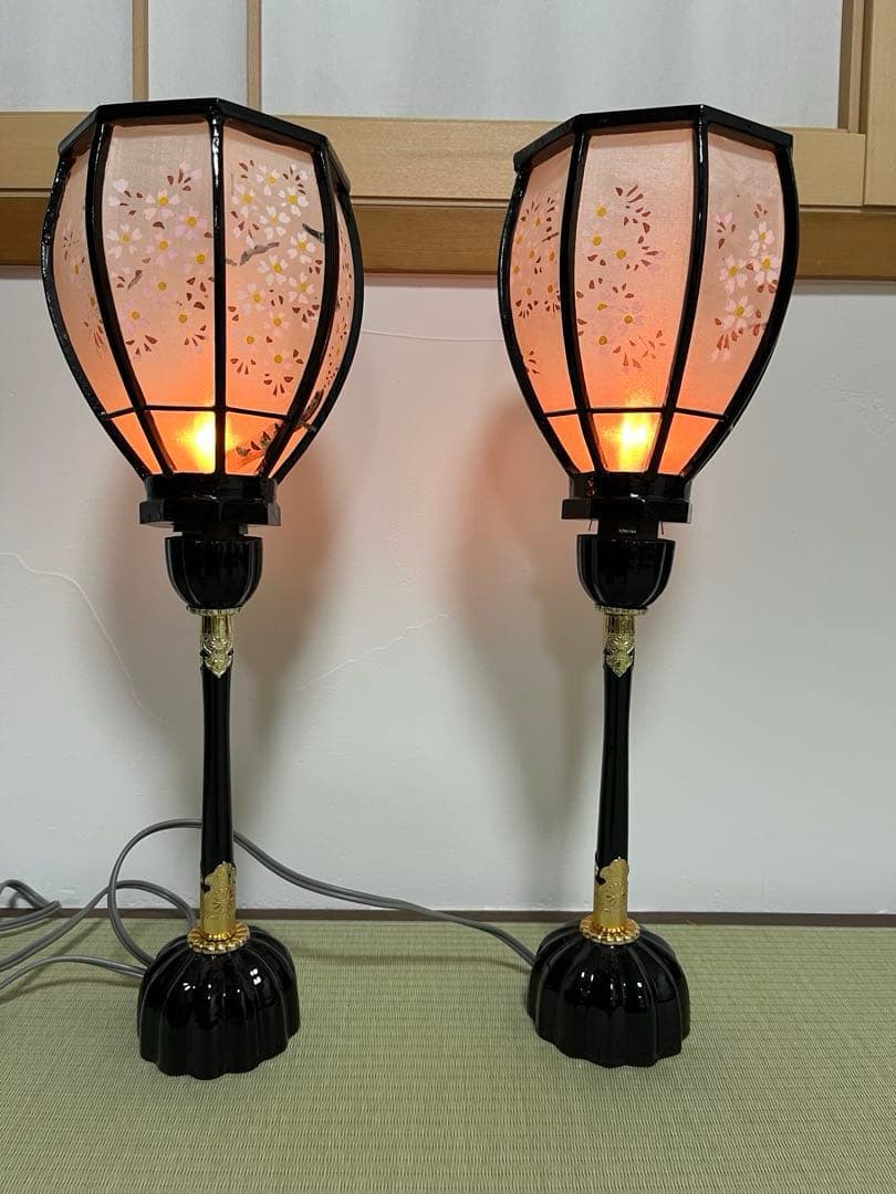 特選 ぼんぼり 雛人形用 夏目雪洞