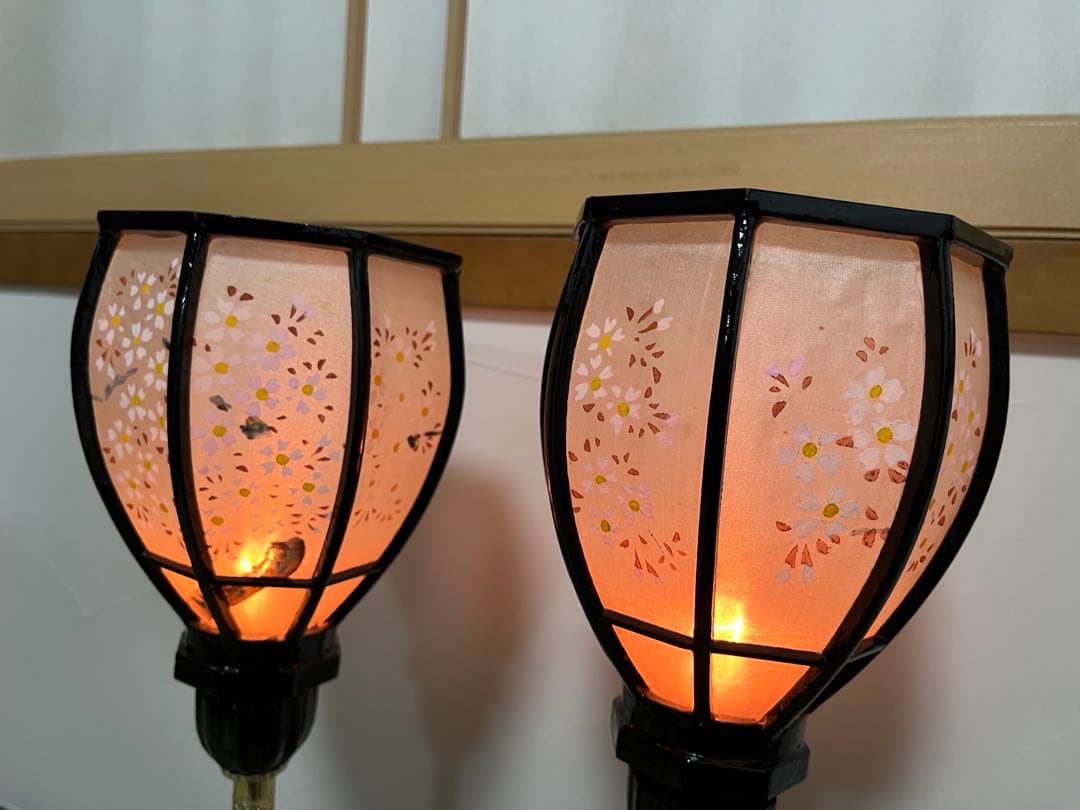 特選 ぼんぼり 雛人形用 夏目雪洞