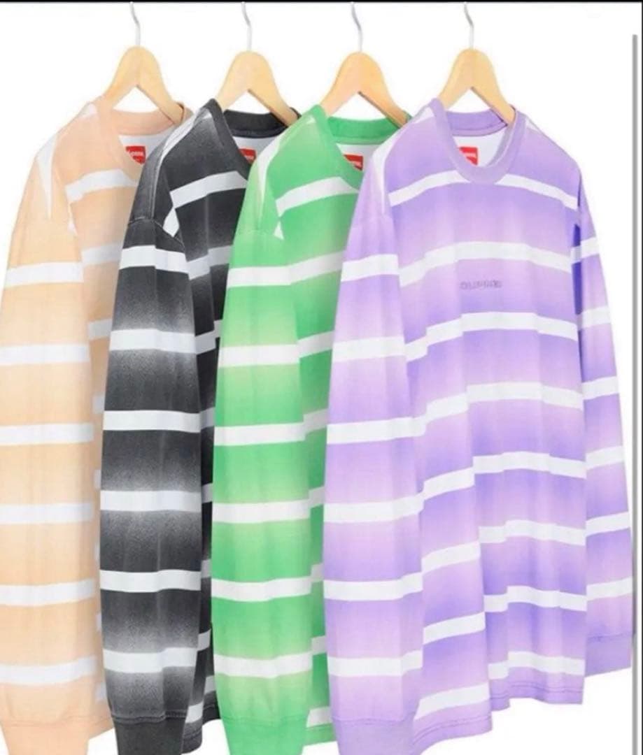 Supreme Fade Stripe L/S Top キムタク　L