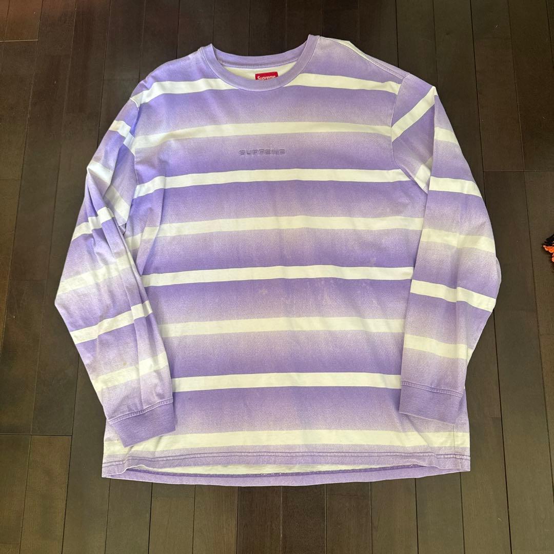Supreme Fade Stripe L/S Top キムタク　L