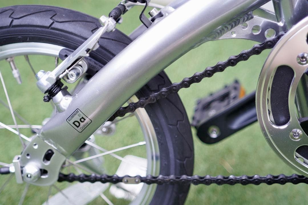 【引取り】ダホン　DOVE PLUS シルバー　美品　ミニベロ