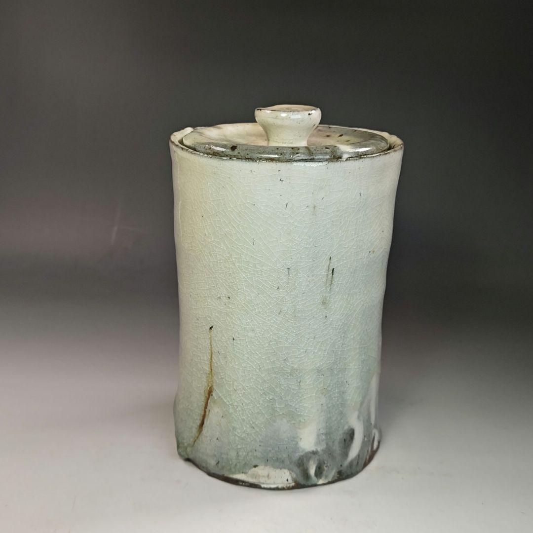 イ775 水指『近藤精宏』『榛沢窯　粉引　水指　共箱』茶道具