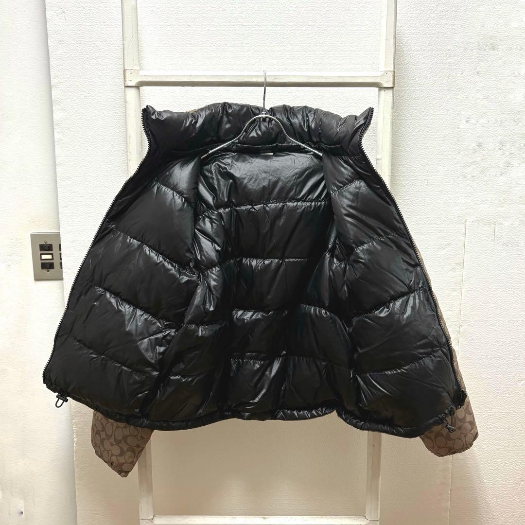 【美品】COACH コーチシグネチャーダウンジャケット M