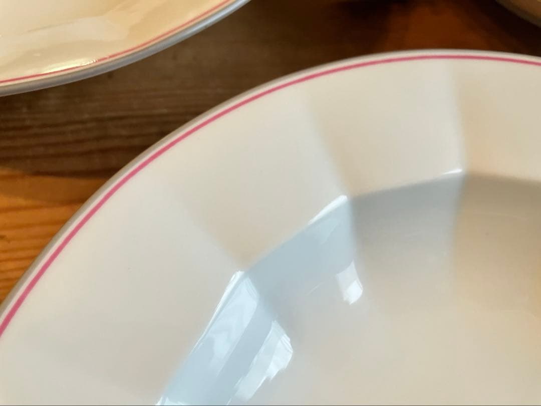 ロイヤルコペンハーゲン　アンギュラー　コーラルライン　21スーププレート×5