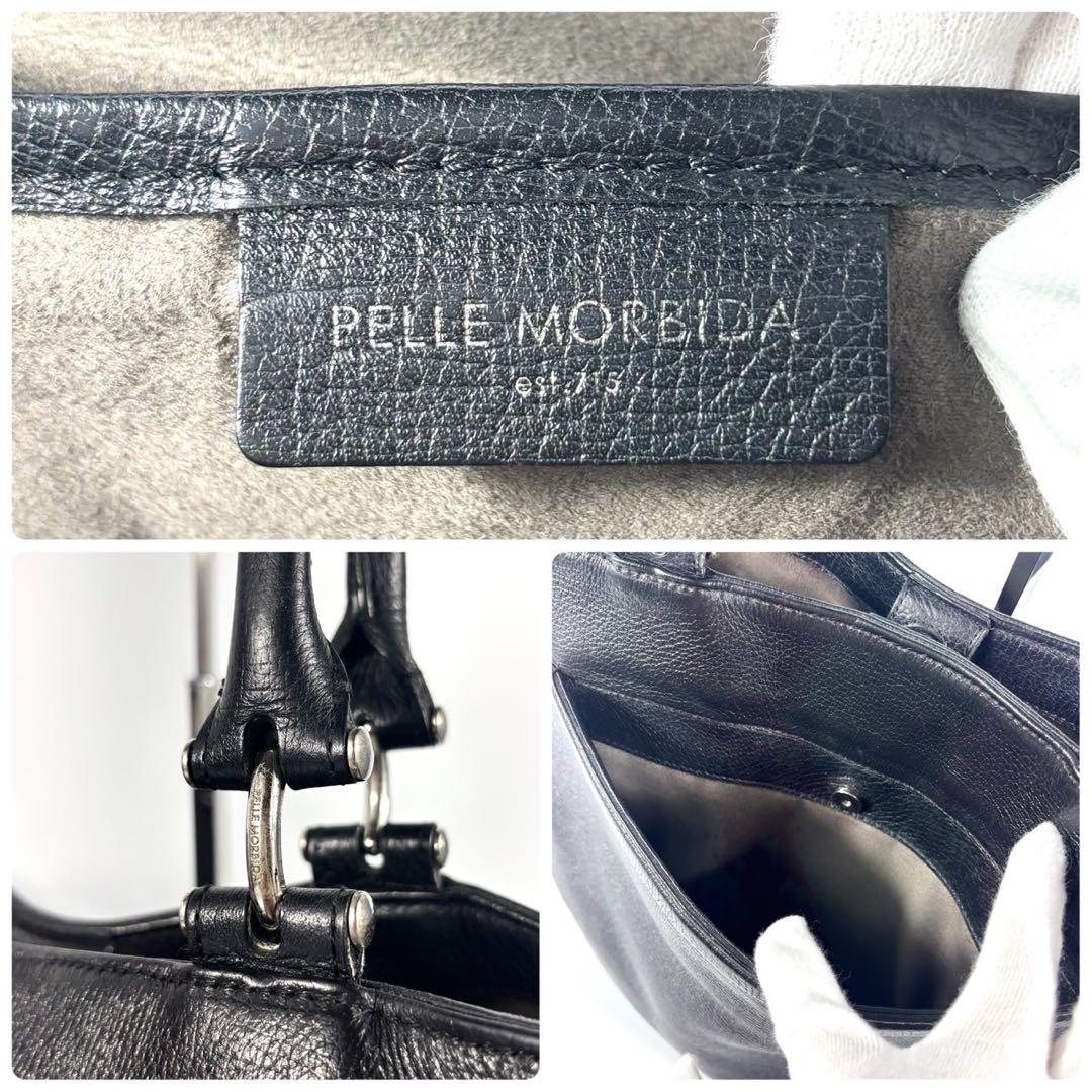 ✨希少 美品✨ペッレモルビダ トートバッグ デッキナイン A4可 レザー 黒