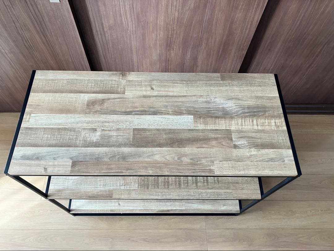 早い者勝ち　ナチュラルウッド 3段オープンシェルフ