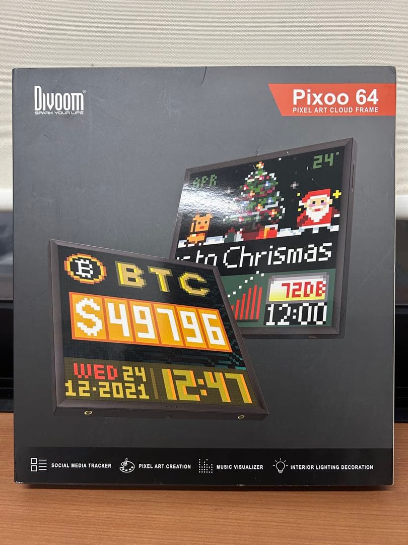 Divoom Pixoo 64 ピクセルアートクラウドフレーム