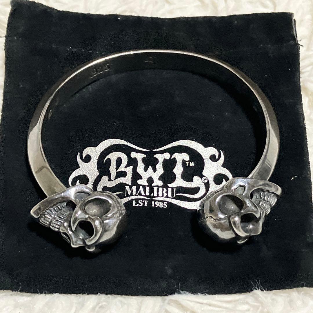 BWL ビルウォールレザー グッドラックスカル トライアングル バングル