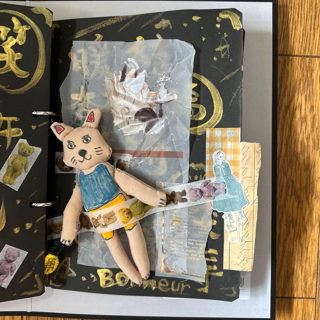 フランス書道×金文字 ジャンクジャーナル アート ハンドメイド