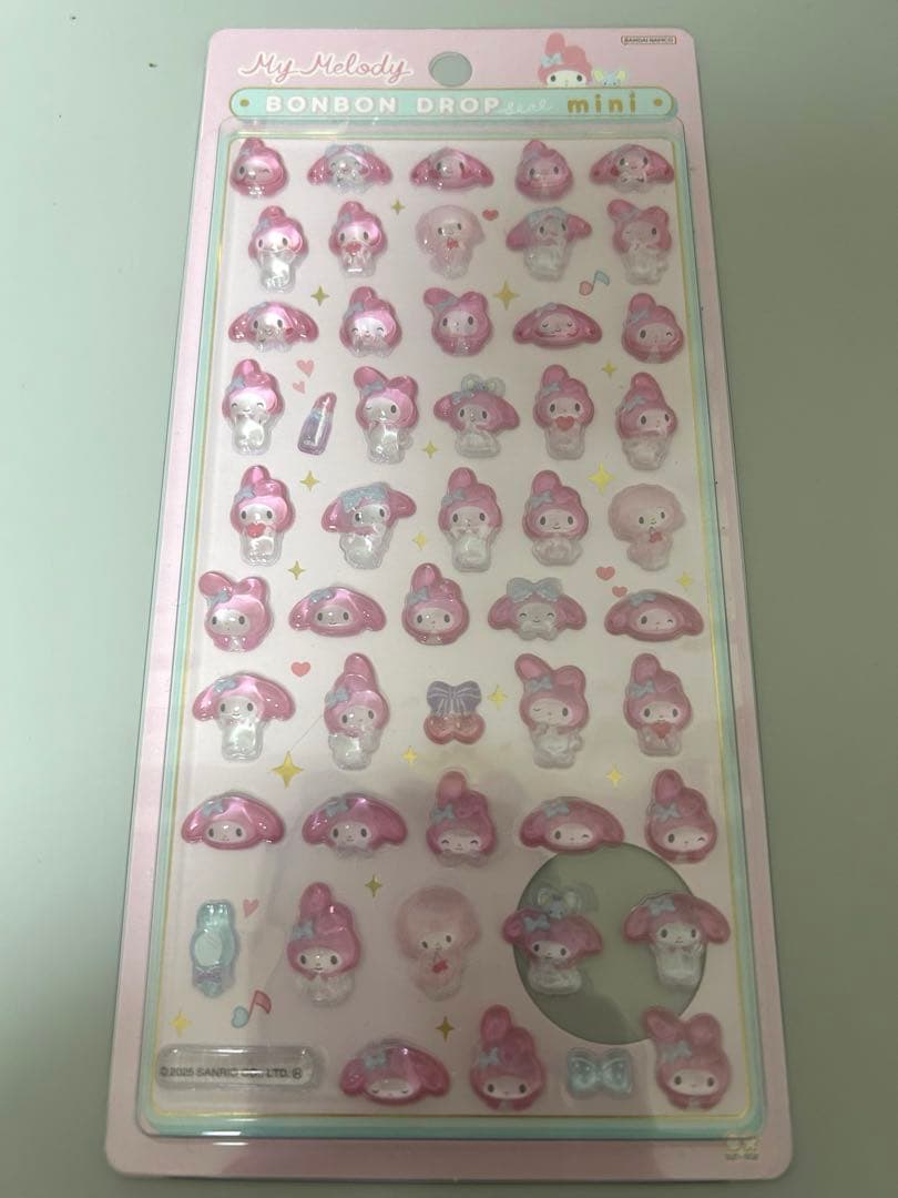 【正規品】 ボンボンドロップシール ミニ サンリオ 7点セット