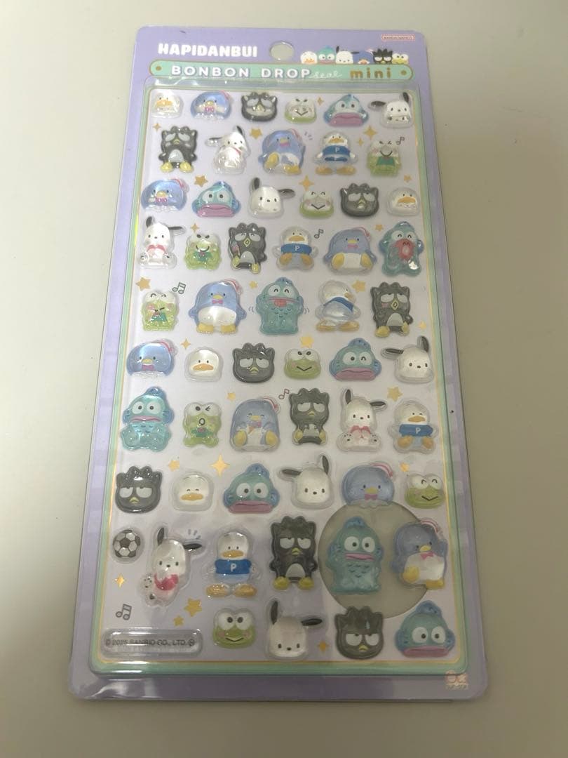 【正規品】 ボンボンドロップシール ミニ サンリオ 7点セット