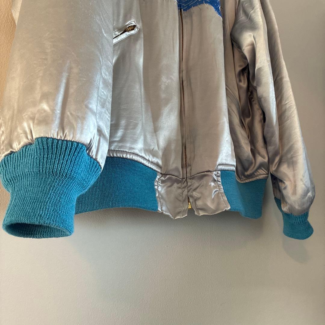 WACKO MARIA /NECK FACE 刺繍ベトジャン　シルバー (XL)