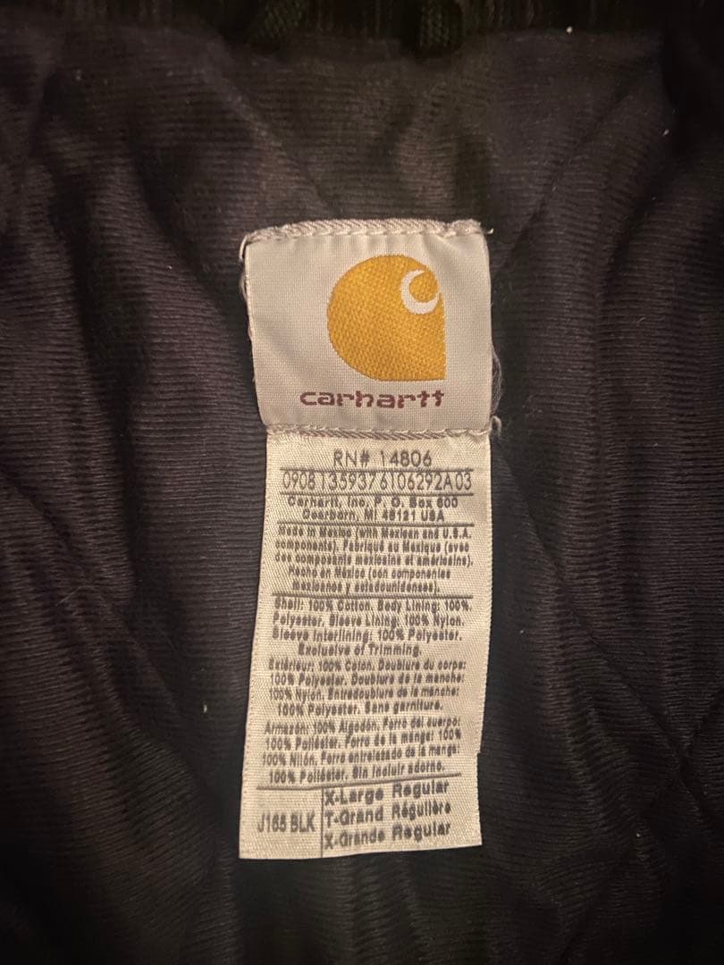 【激レア】Carhartt J165 ボンバージャケット BLK デトロイト