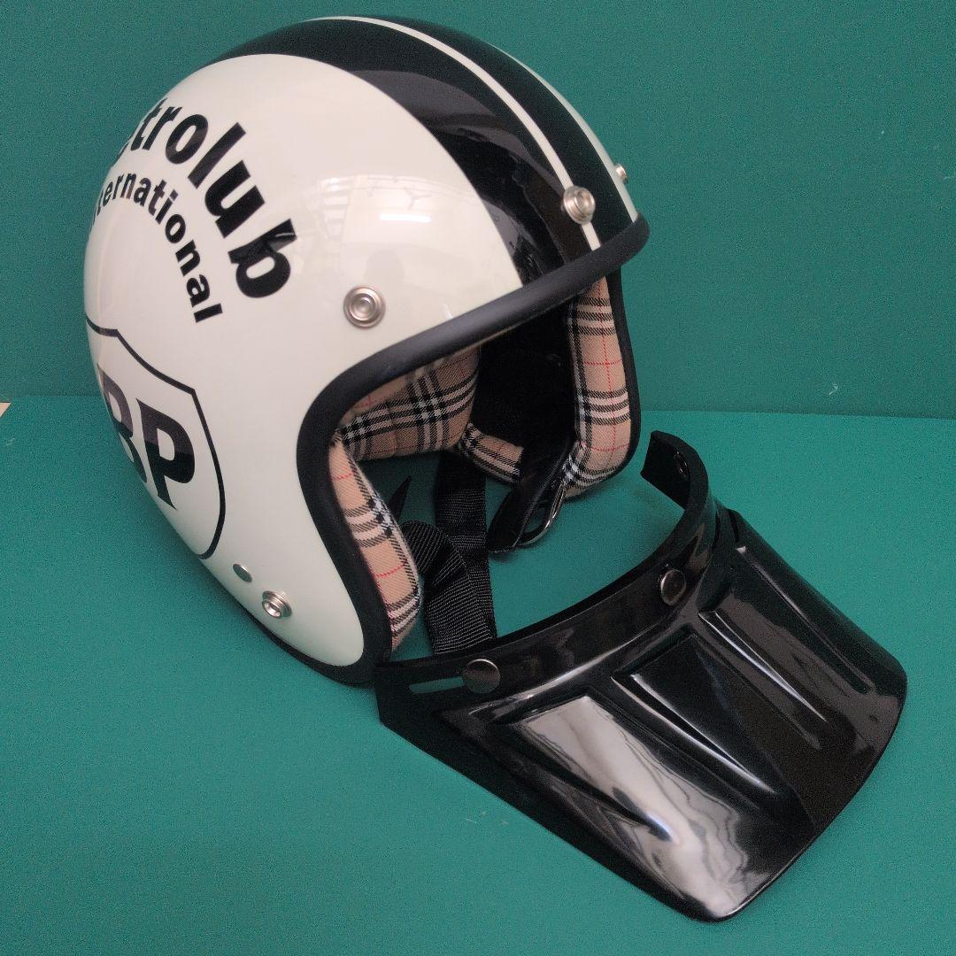 BP 70's HELMET ビンテージ　ホワイト/ブラック DAMMTRAX製