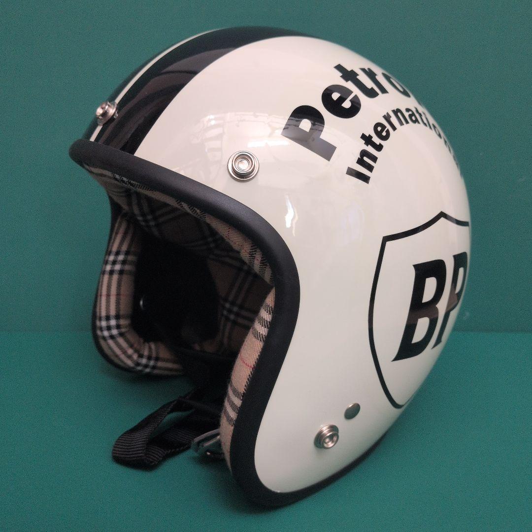 BP 70's HELMET ビンテージ　ホワイト/ブラック DAMMTRAX製