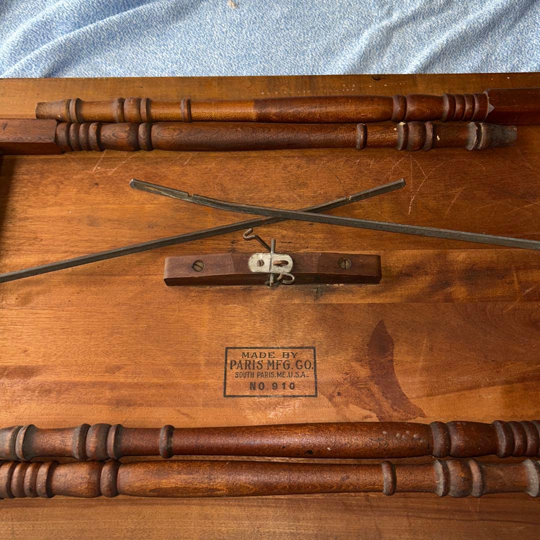 アンティーク木製センターテーブル メジャー付き