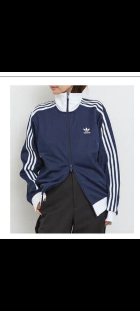 アパルトモン　adidas ネイビー ジップアップジャケット M