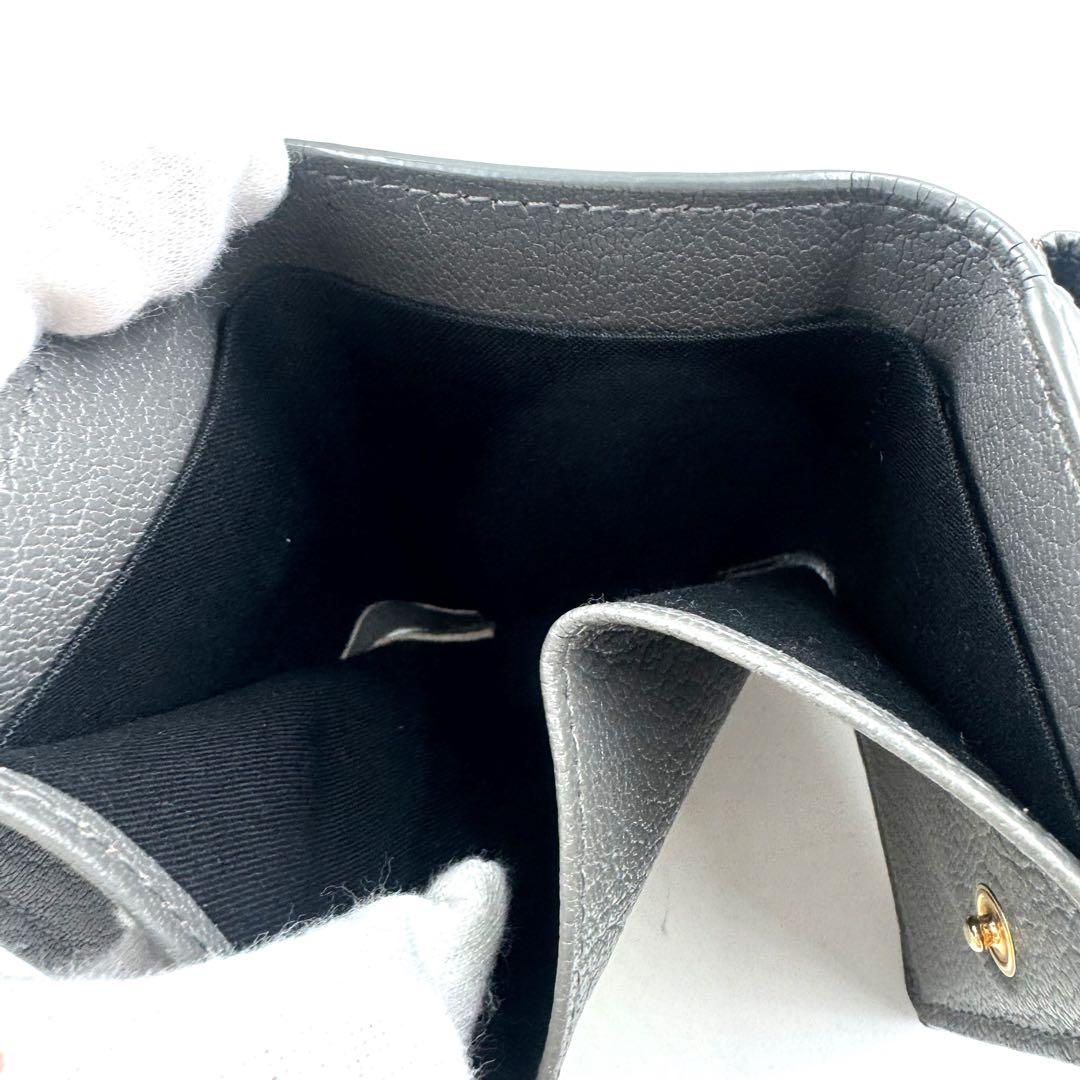 BALENCIAGA✨エッジシティミニウォレット 三つ折り財布 レザー グレー