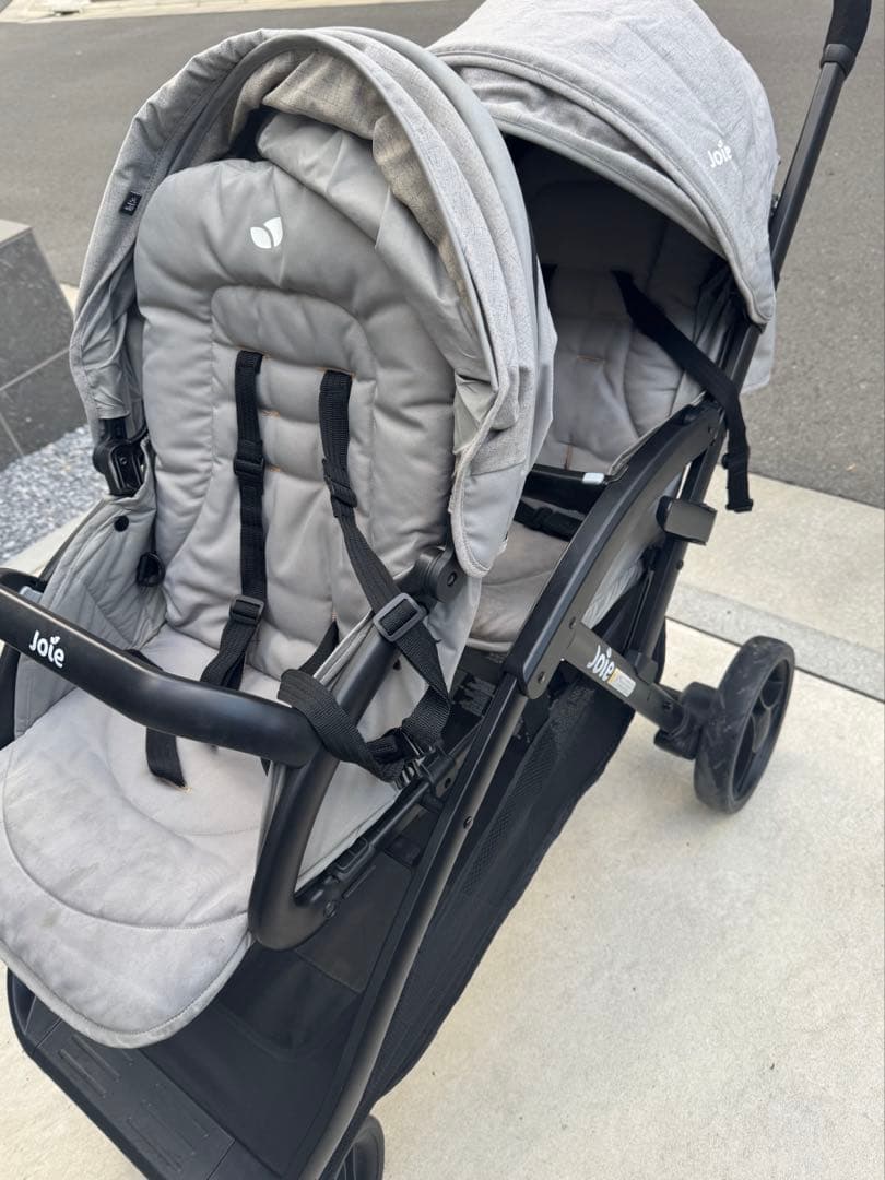 Joie 2人乗りベビーカー エヴァライトドゥオ　グレー
