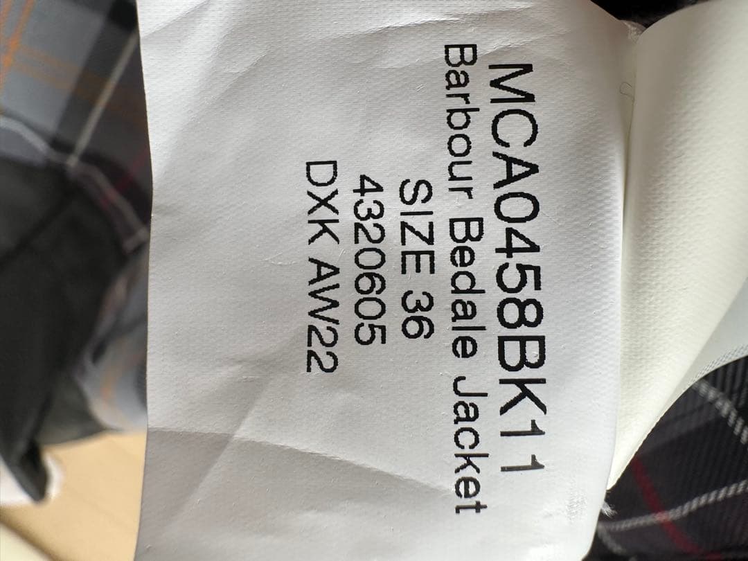 Barbour ビデイル / BEDALE / 2LayerClassic 36