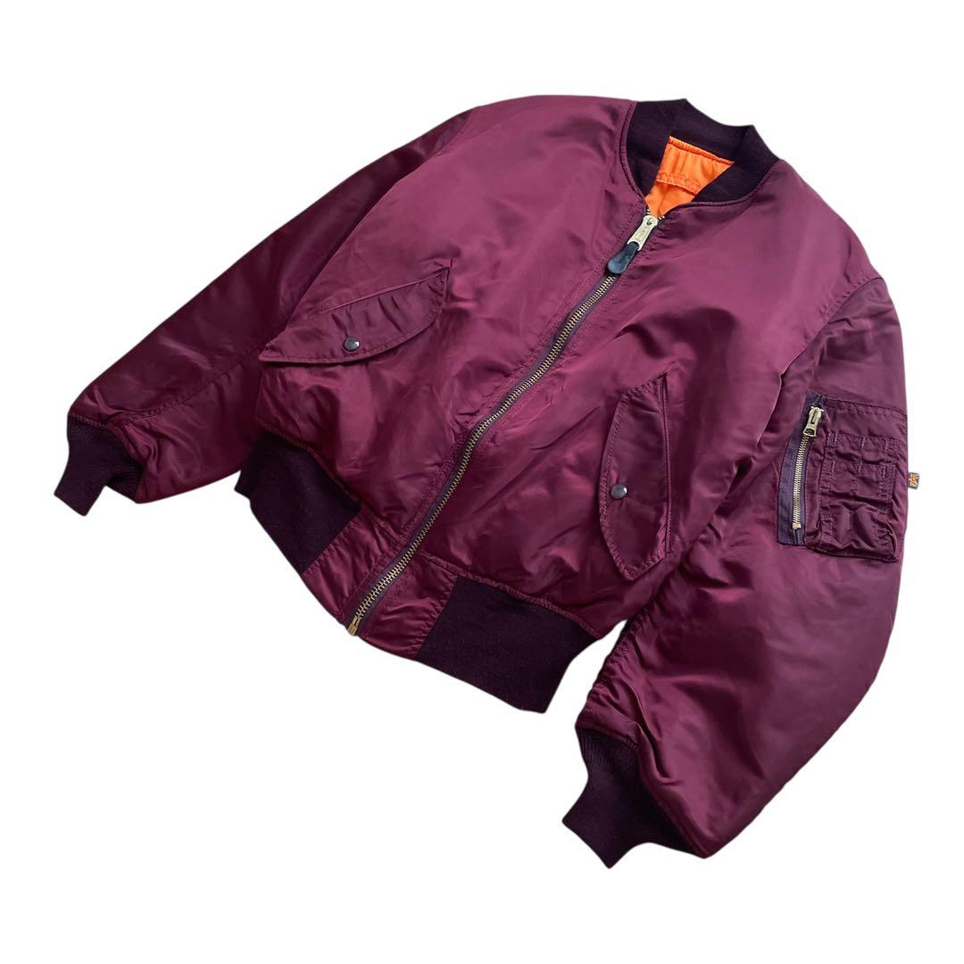 極美品 90s ビンテージ ALPHA MA-1 USA製 size M 短丈