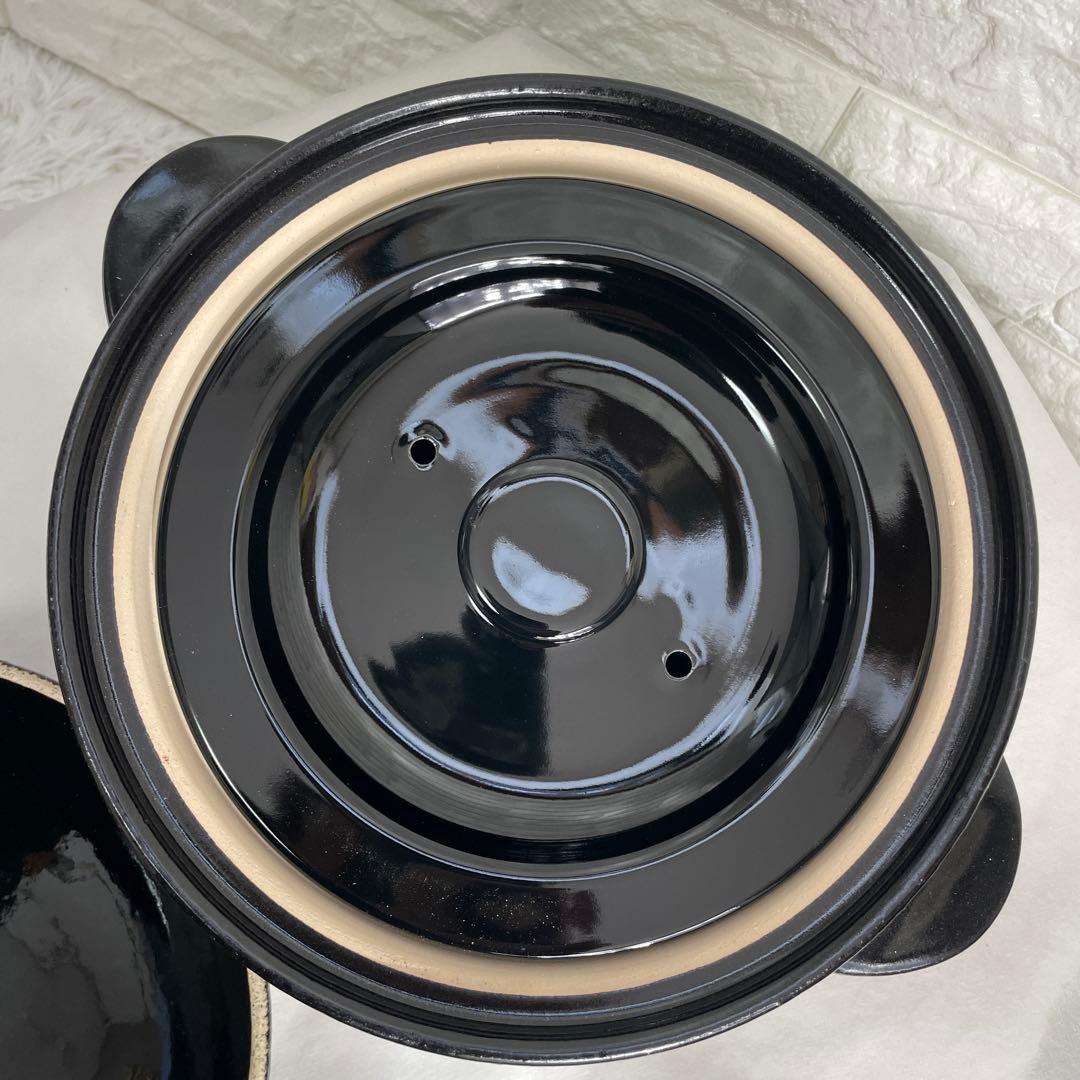 新品未使用品/長谷園のかまどさん、伊賀焼窯元、3合炊き、天然木宮島杓子付き、国産