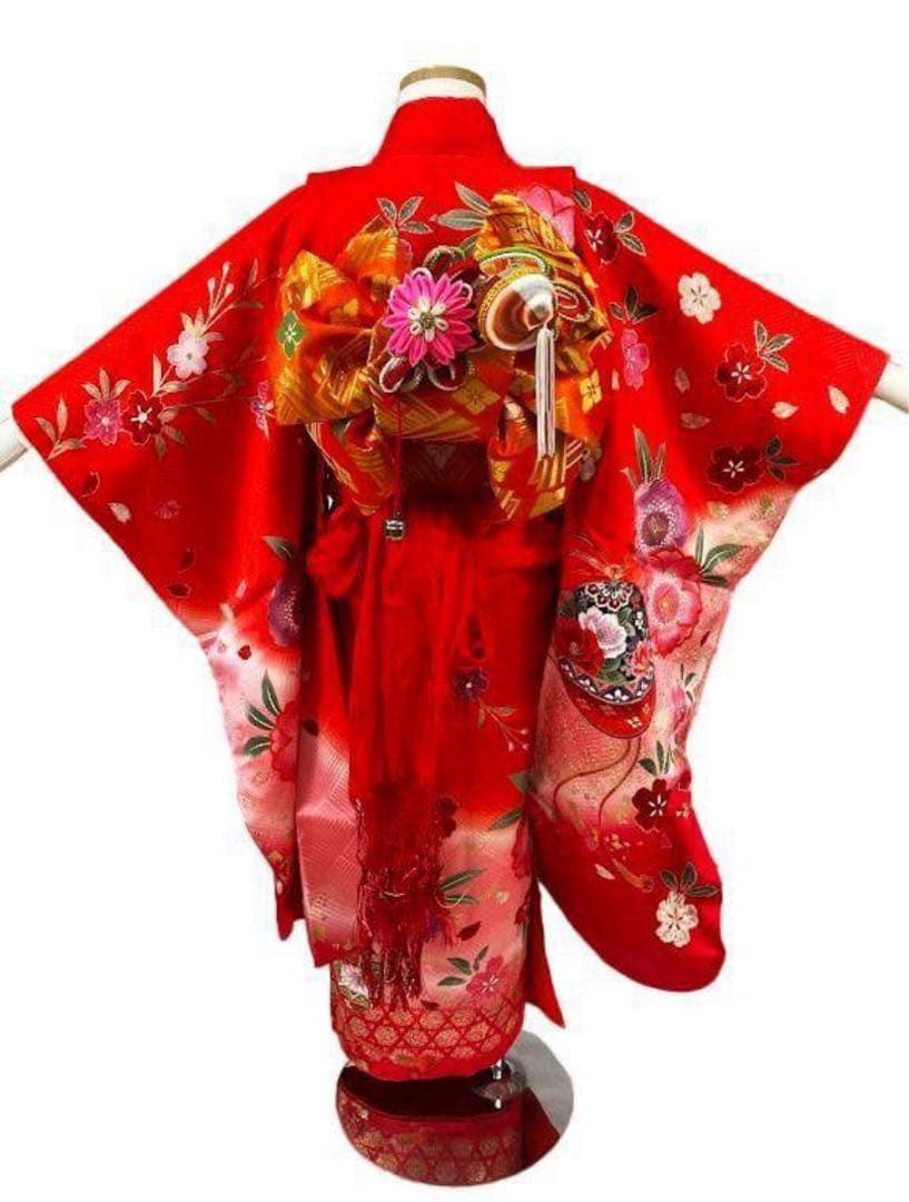 正絹 七五三 7歳 フルセット