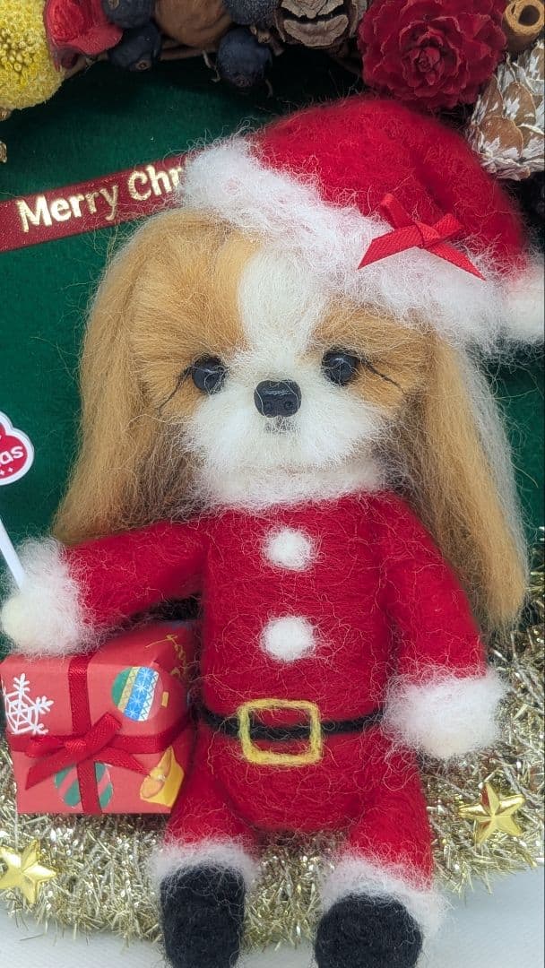 ♡すもも♡様リクエスト シーズー 11月作品 クリスマスリース