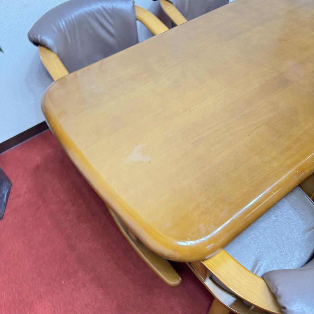 東京23区送料無料　ダイニング5点セット　回転椅子