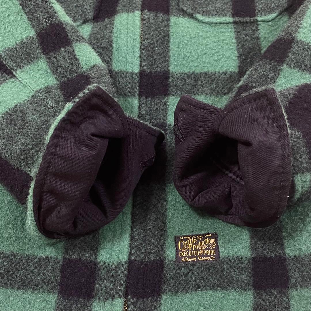 【良好】クーティーcootie バッファローチェック　メルトンCPOジャケットM