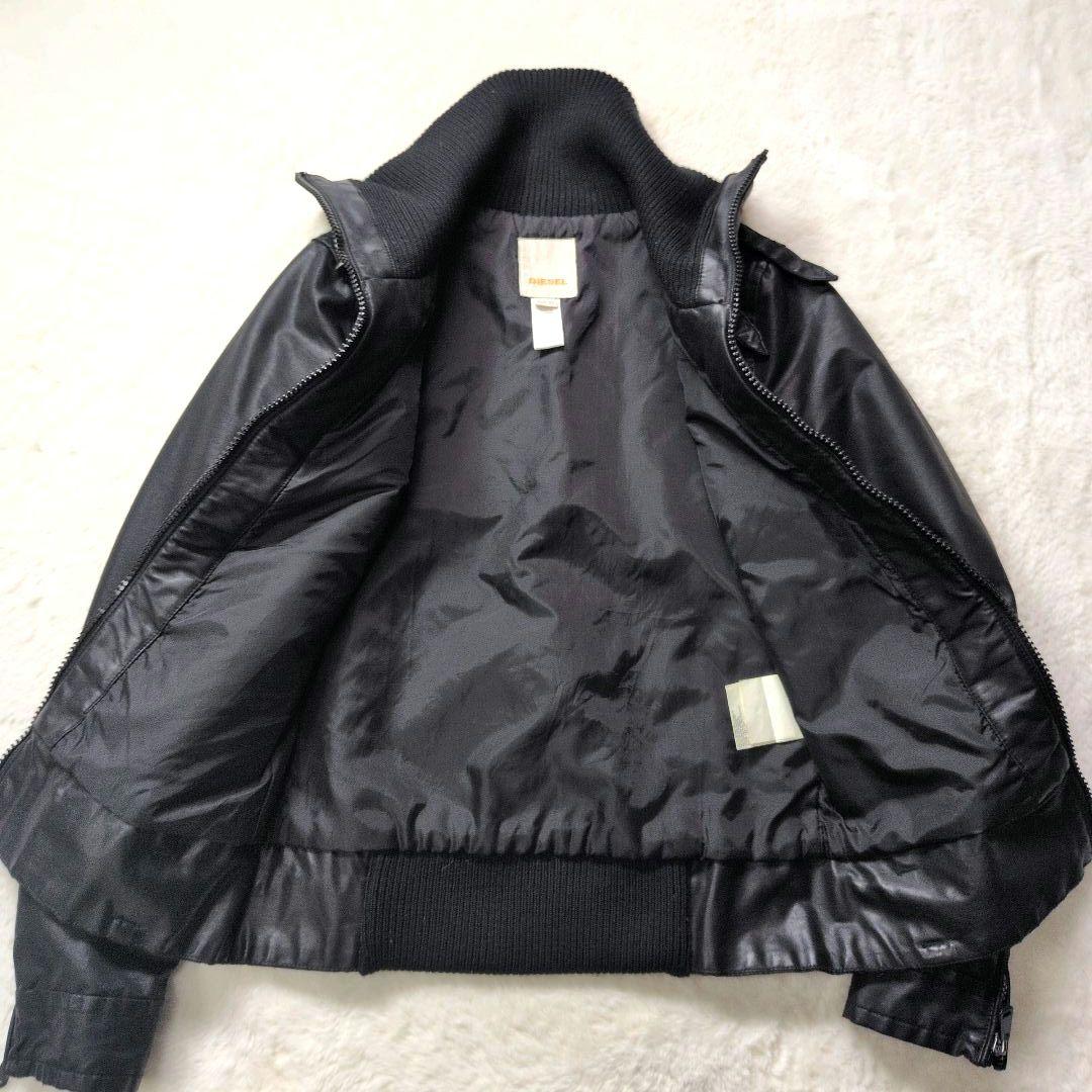 DIESEL ディーゼル ライダース コーティングジャケット ハイネック y2k