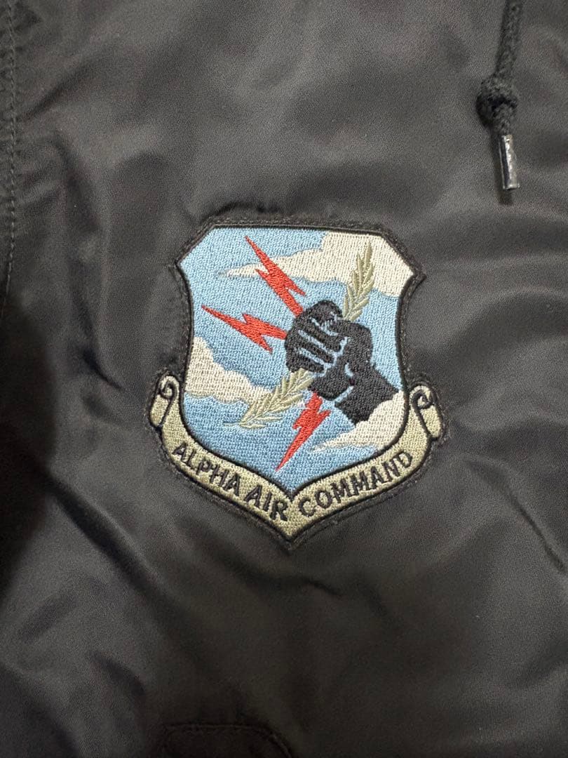 早い者勝ち！ALPHA INDUSTRIES フライトジャケット M黒 ナノユニ