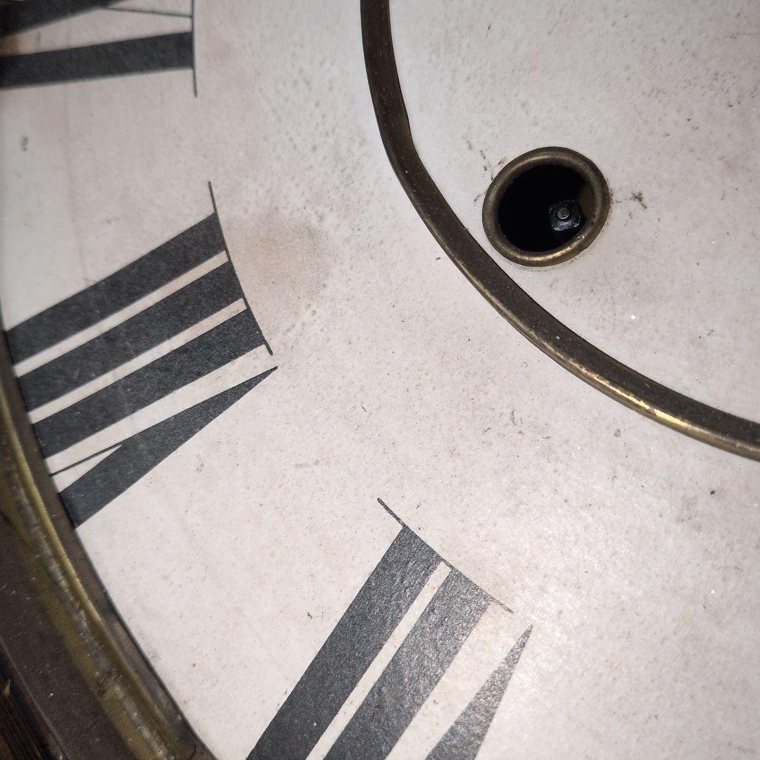 精工舎　稼働品　八角時計　鋲付き　ゼンマイ時計　振り子時計　アンティーク調