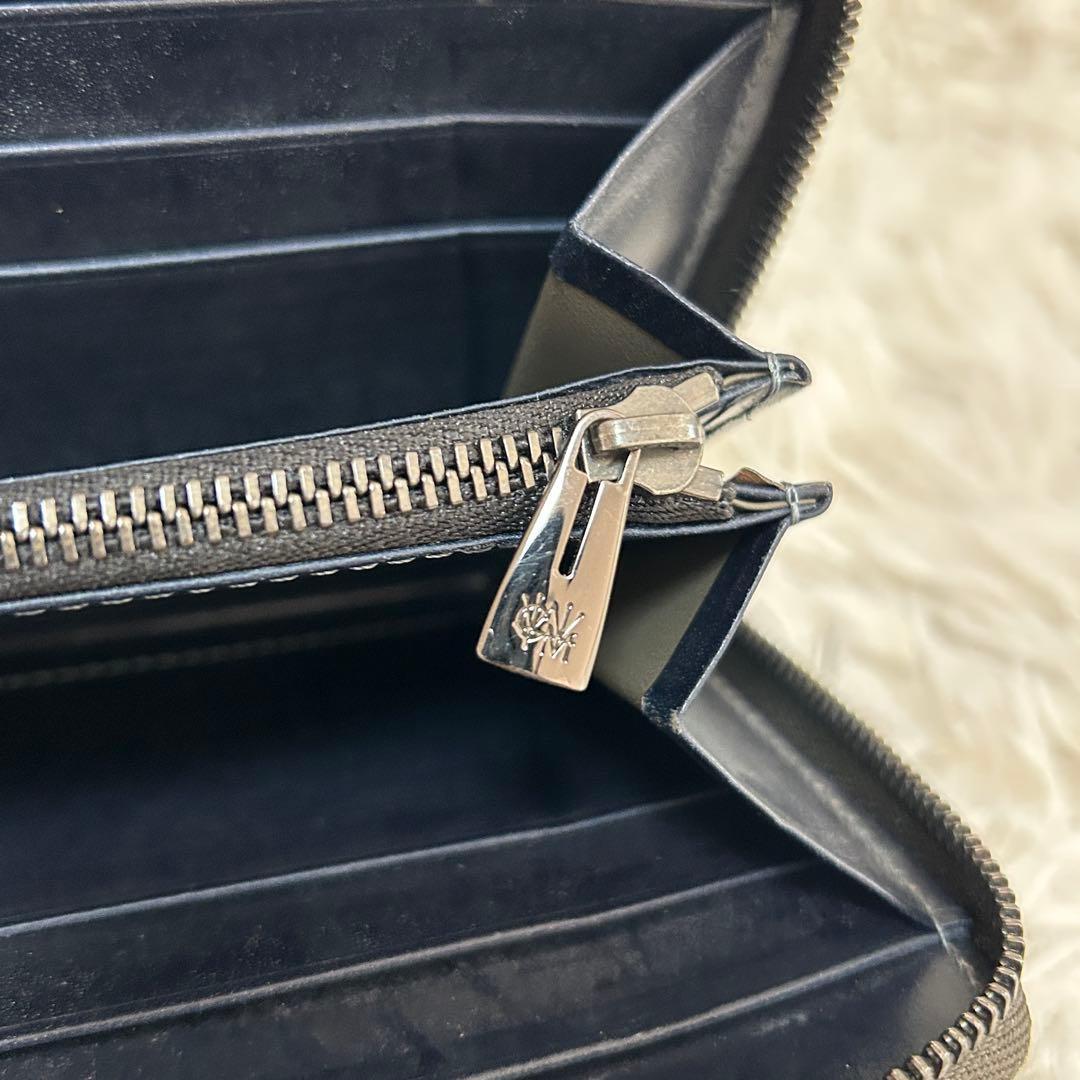 極美品✨ココマイスター 長財布 ラウンドジップ　ブラック　ブライドルレザー