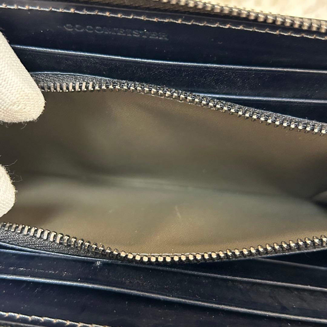 極美品✨ココマイスター 長財布 ラウンドジップ　ブラック　ブライドルレザー