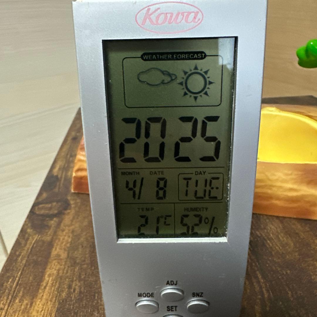 コーワ　ケロちゃん　置き時計　非売品　中古