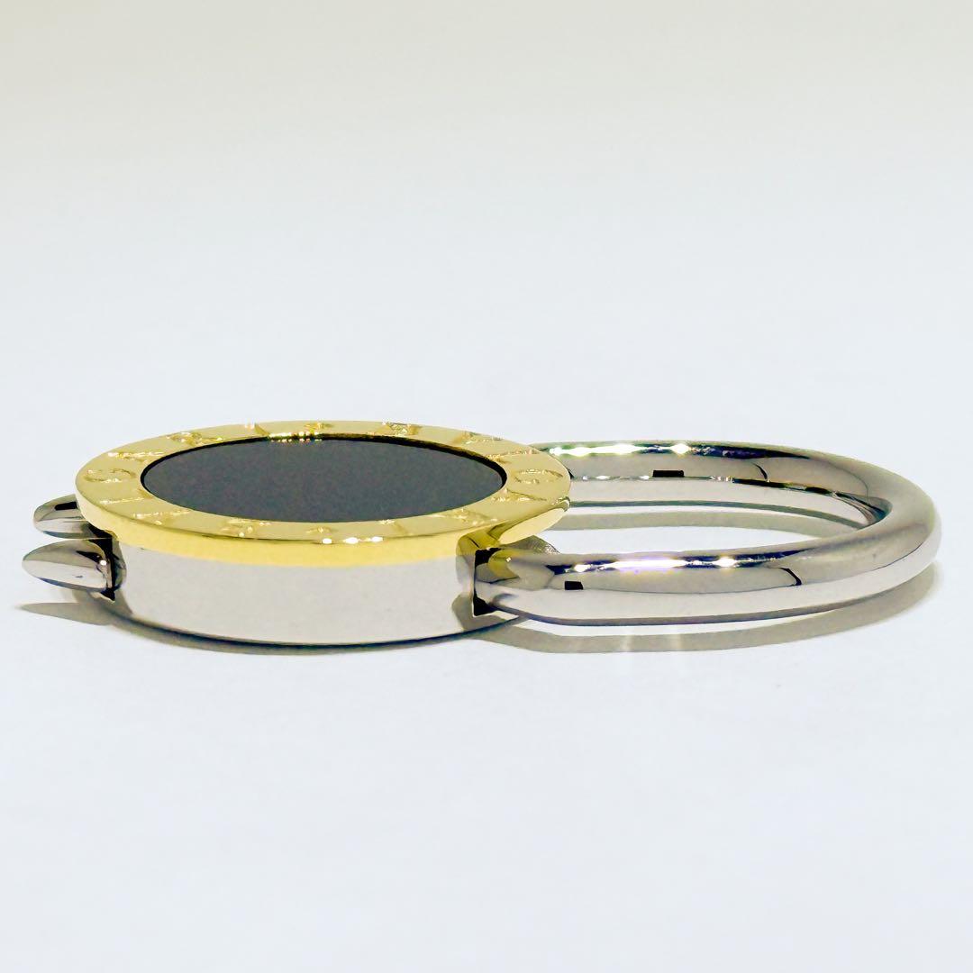 ⚪︎BVLGARI ブルガリ オニキス キーリング SS/YG750 13.5g