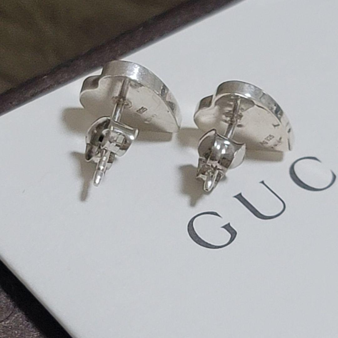 GUCCI グッチ ピアス ハート シルバー925 刻印あり 両耳 箱 保存袋付