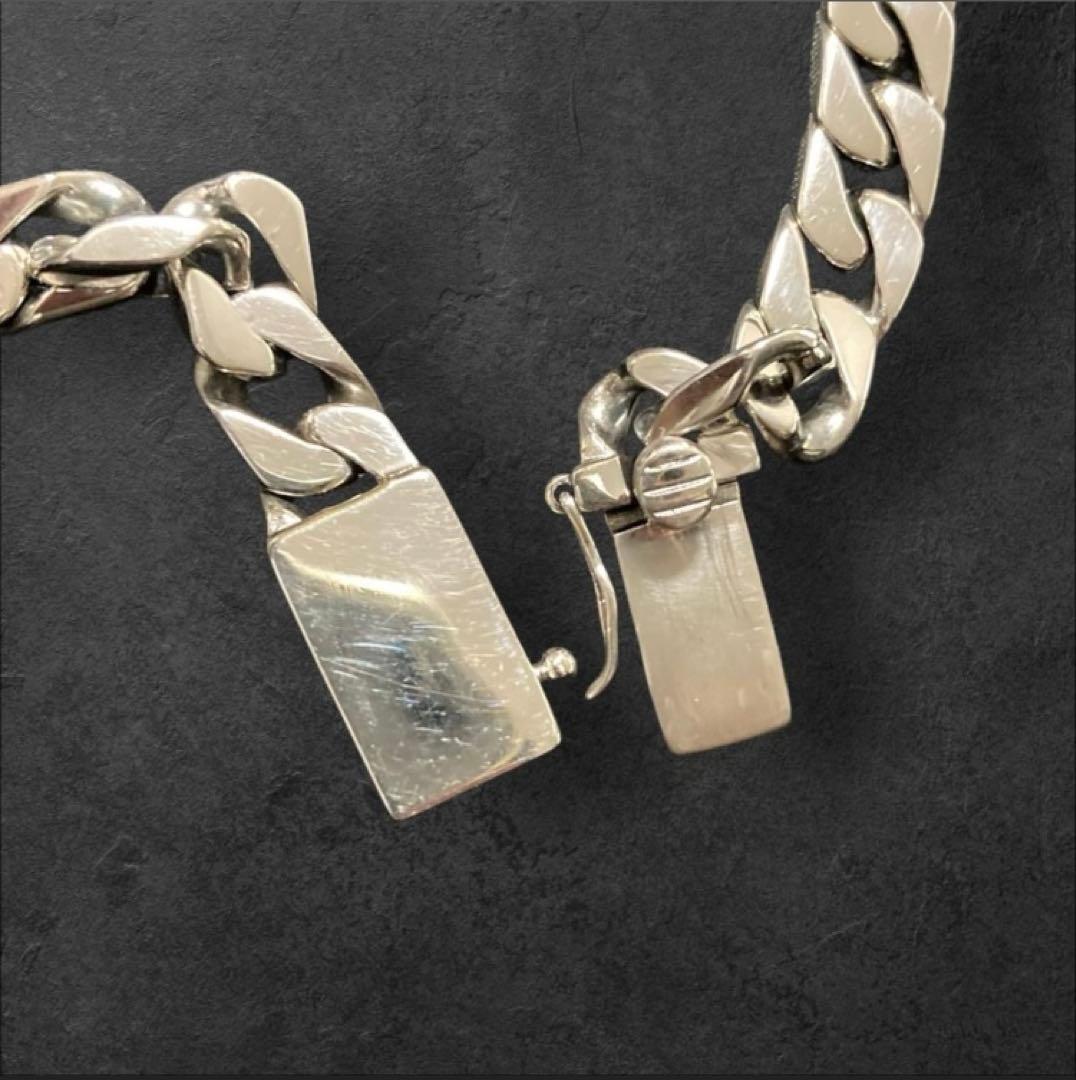 【最終値下げ】喜平 ネックレス 幅7mm 長さ50cm S925刻印 鑑定書付き