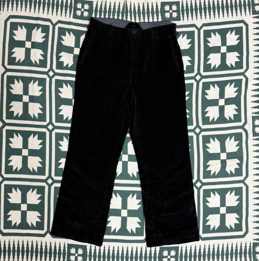 50s~60s EURO vintage コーデュロイパンツ 針シンチ 太畝
