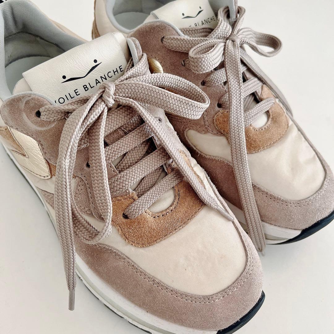 Voile Blanche ボイルブランシェ スニーカー ベージュ 22.5cm