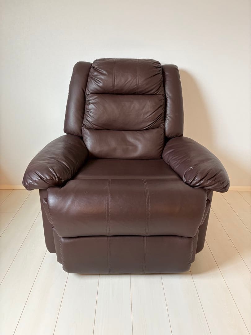 プルミエ　リクライニング　チェア　ブラウン　ネイル