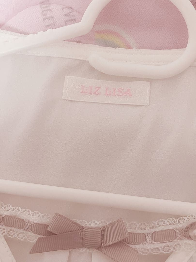 LIZLISA メニーリボンスリーブセーラーブラウス ピンク 美品