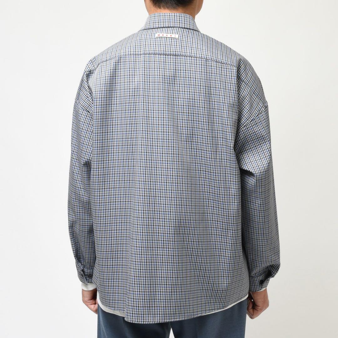 MARNI マルニ ポリエステル ウール チェックシャツ 46