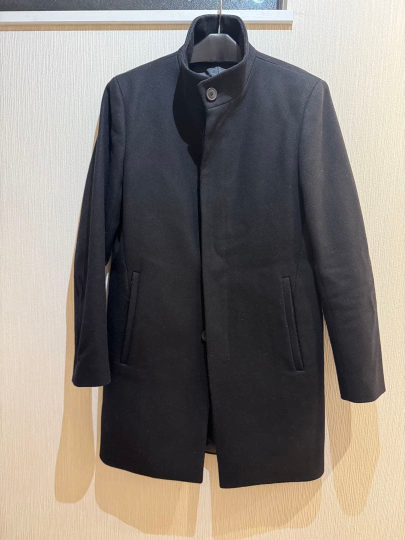 冬準備　theory セオリー スタンドカラー カシミヤ　ステンカラーコートXS