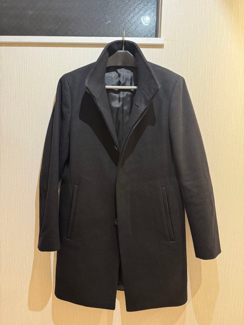 冬準備　theory セオリー スタンドカラー カシミヤ　ステンカラーコートXS