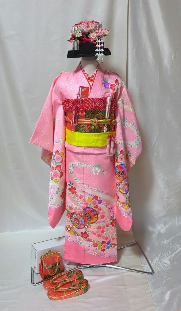七五三　７歳用　着物コーディネート一式　美品