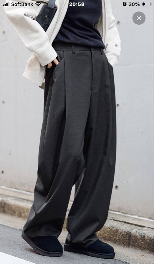 フレームワーク　タックカーブバックゴムパンツ美品！