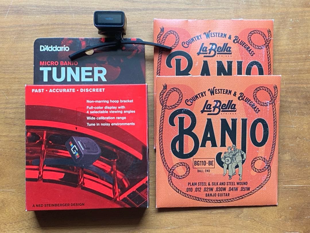 【値下げ】DEERING 6弦ギターバンジョー（ストラップ、チューナー、弦付）