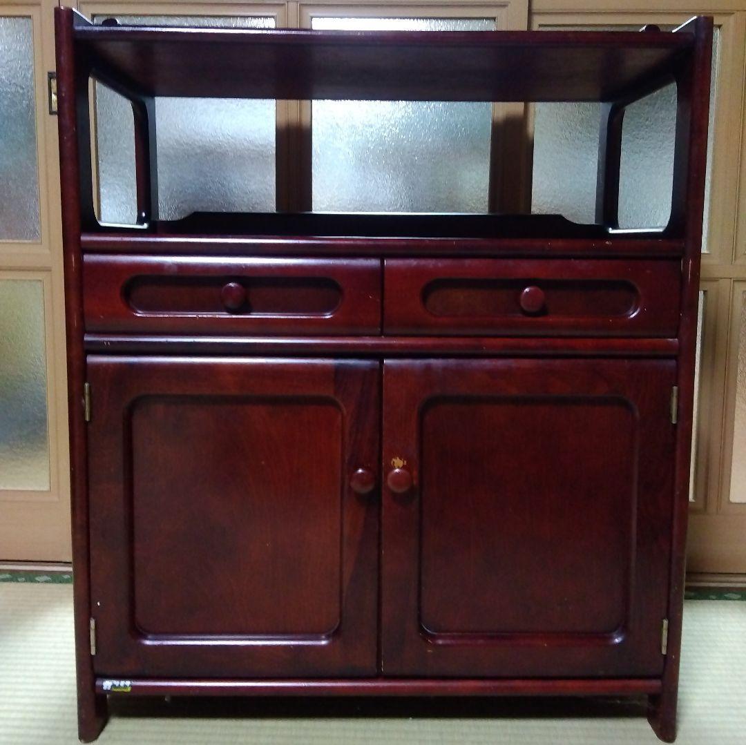 カリモク オールドカリモク 電話台 ファックス台 キャビネット